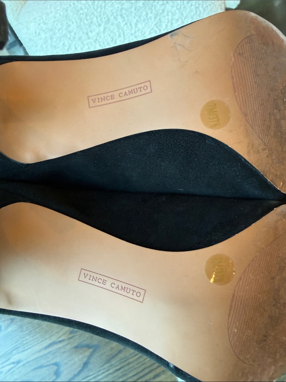 Vince Camuto Berodie Black Suede Pointed-Toe Slip-On Mules size 7 EUC - Picture 9 of 16